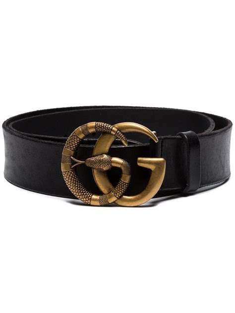 gucci snake buckle|Wide Brown Leather Belt With Double G Buckle .